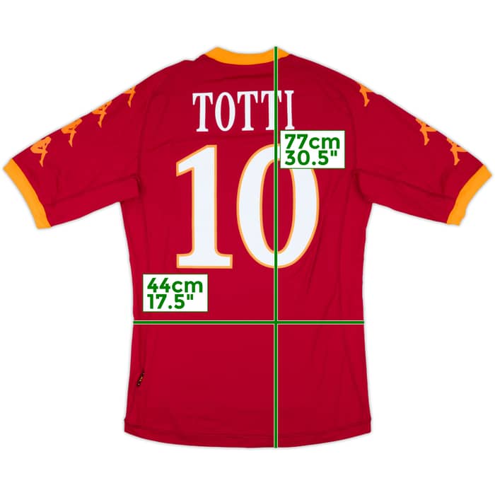2011-12 Roma Home Shirt Totti #10 (XL)
