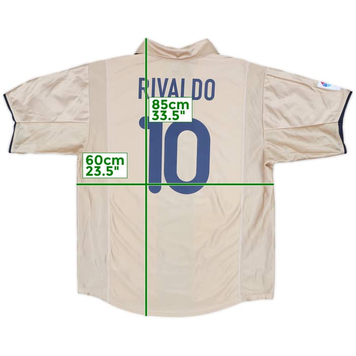 2001-03 Barcelona Away Shirt Rivaldo #10 (L)
