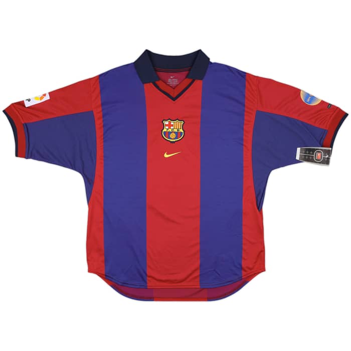 2000-01 Barcelona Home Shirt Xavi #16 (L)
