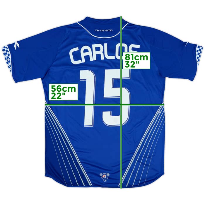 2007-08 NK Dinamo Zagreb European Home Shirt Carlos #15 (L)