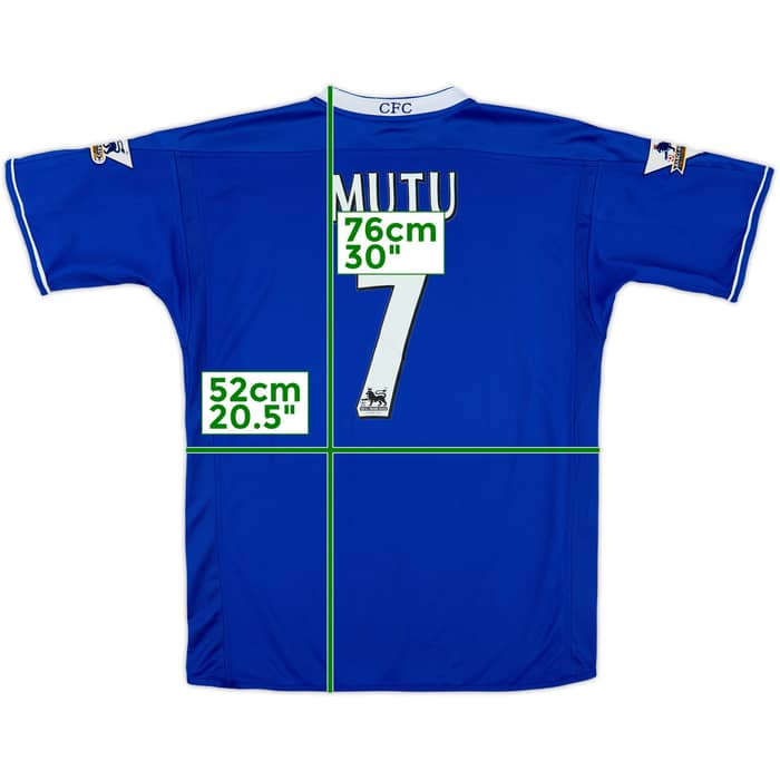 2003-05 Chelsea Home Shirt Mutu #7 - 8/10 - (L)