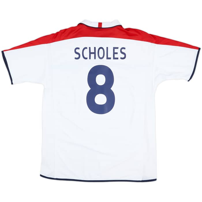 Camiseta de local de Inglaterra 2003-05 Scholes #8 - 8/10 - (XL)