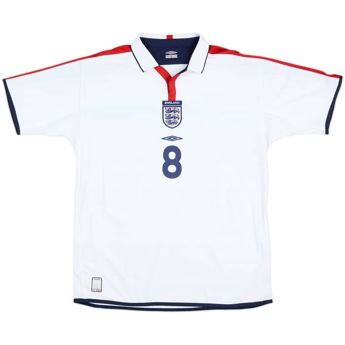 Camiseta de local de Inglaterra 2003-05 Scholes #8 - 8/10 - (XL)