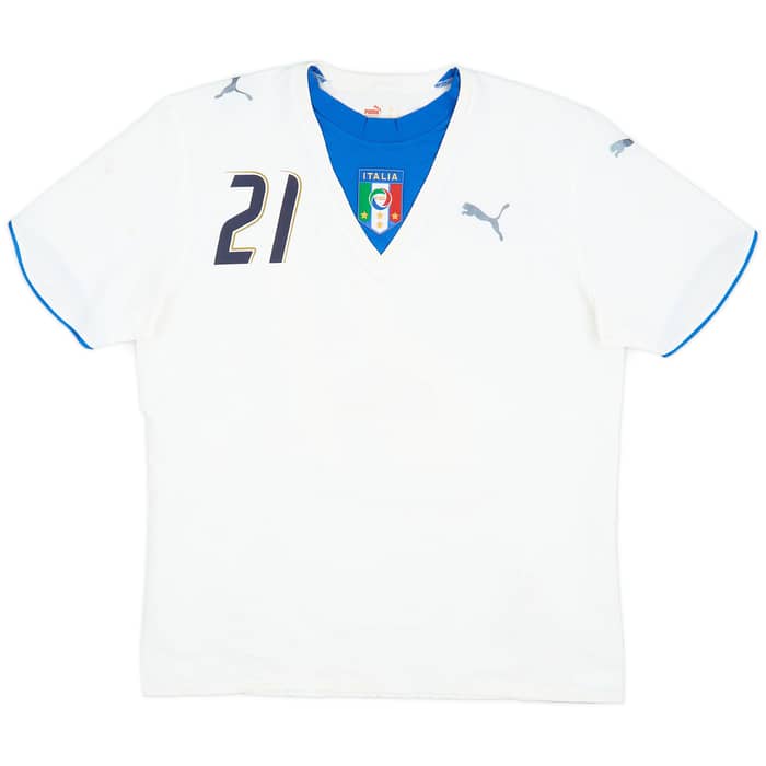 2006 Italy Away Shirt Pirlo #21 - 5/10 - (L)