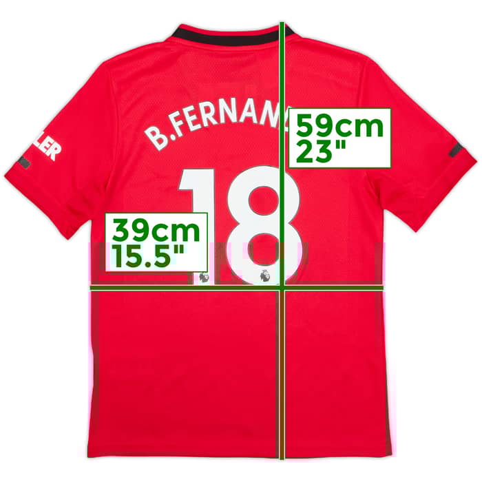 2019-20 Manchester United Home Shirt B.Fernandes #18 (M.Boys)