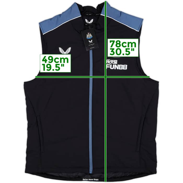2021-22 Newcastle United Castore Padded Gilet (L)