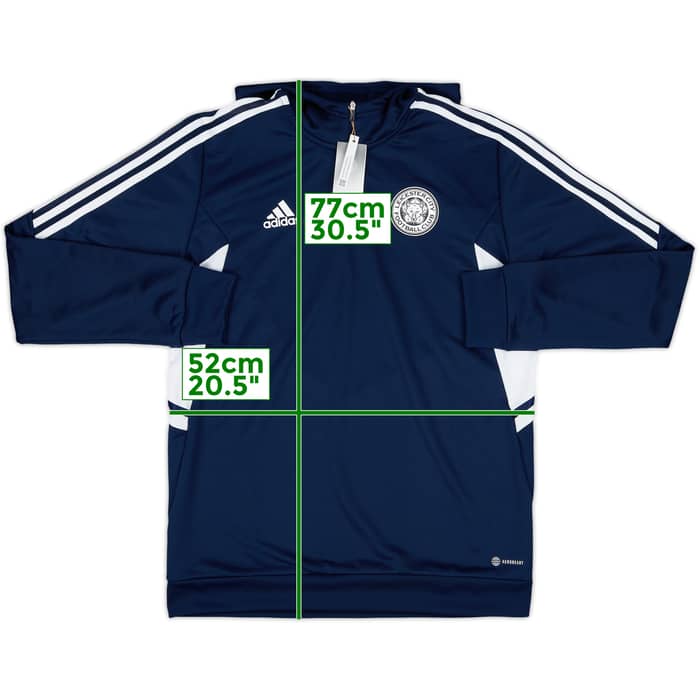 2022-23 Leicester 1/4 Zip Hooded Drill Top (L)