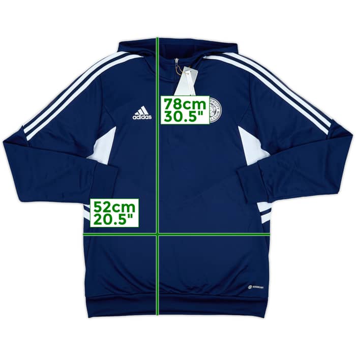 2022-23 Leicester adidas Hooded Sweat Top (L)