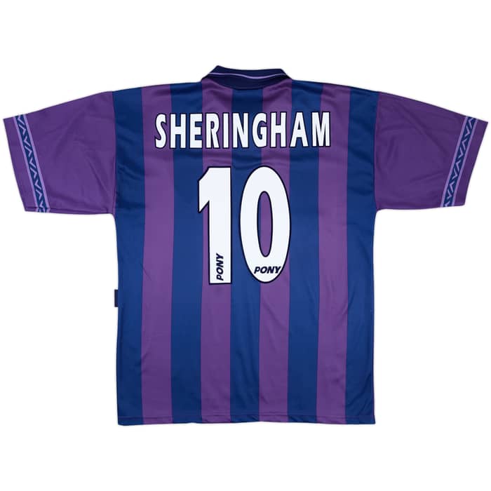1995-97 Tottenham Away Shirt Sheringham #10 - 8/10 - (M)