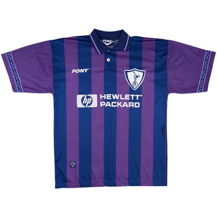 1995-97 Tottenham Away Shirt Sheringham #10 - 8/10 - (M)