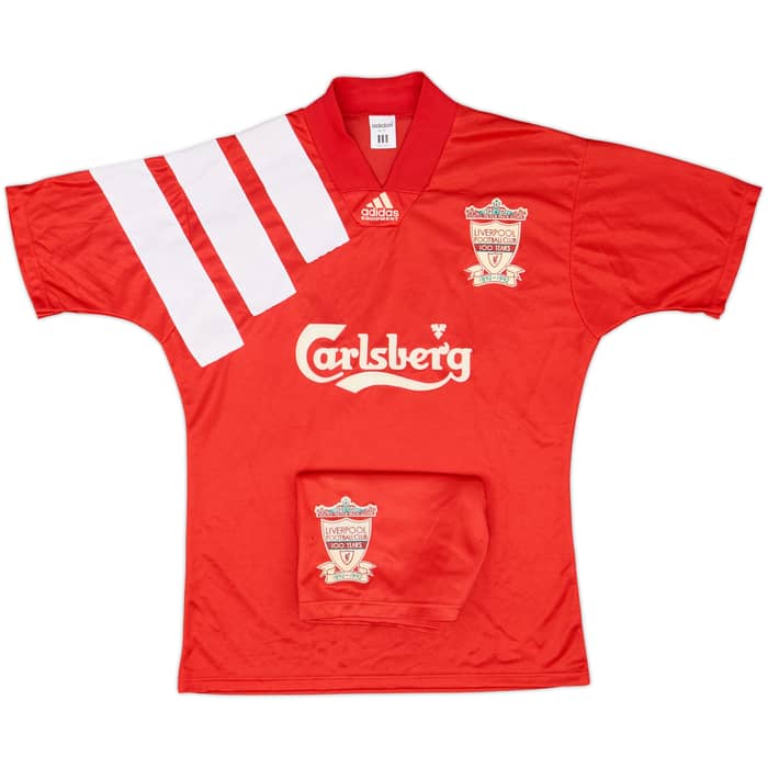 1992-93 Liverpool Centenary Home Shirt & Shorts - 8/10 - (M)