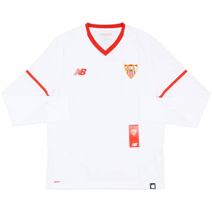 2017-18 Sevilla Home L/S Shirt (M)