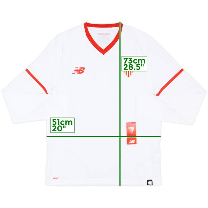 2017-18 Sevilla Home L/S Shirt (M)