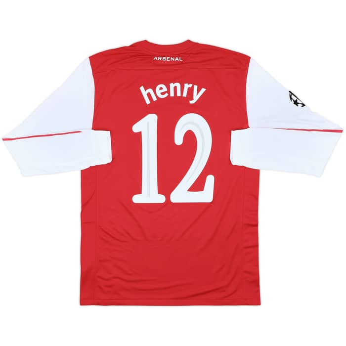 2011-12 Arsenal Home L/S Shirt Henry #12 (M)