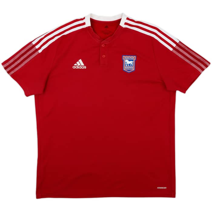 2021-22 Ipswich adidas Polo Shirt - 8/10 - (L)
