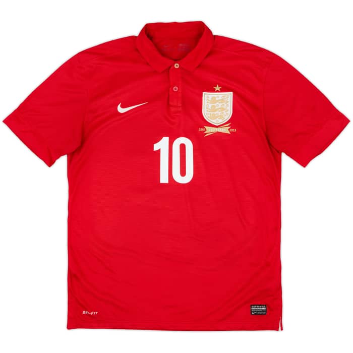 2013 England Away 150th Anniversary Shirt Rooney #10 - 7/10 - (M)