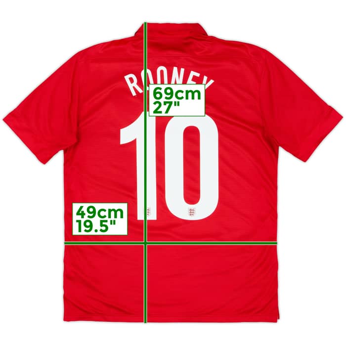 2013 England Away 150th Anniversary Shirt Rooney #10 - 7/10 - (M)