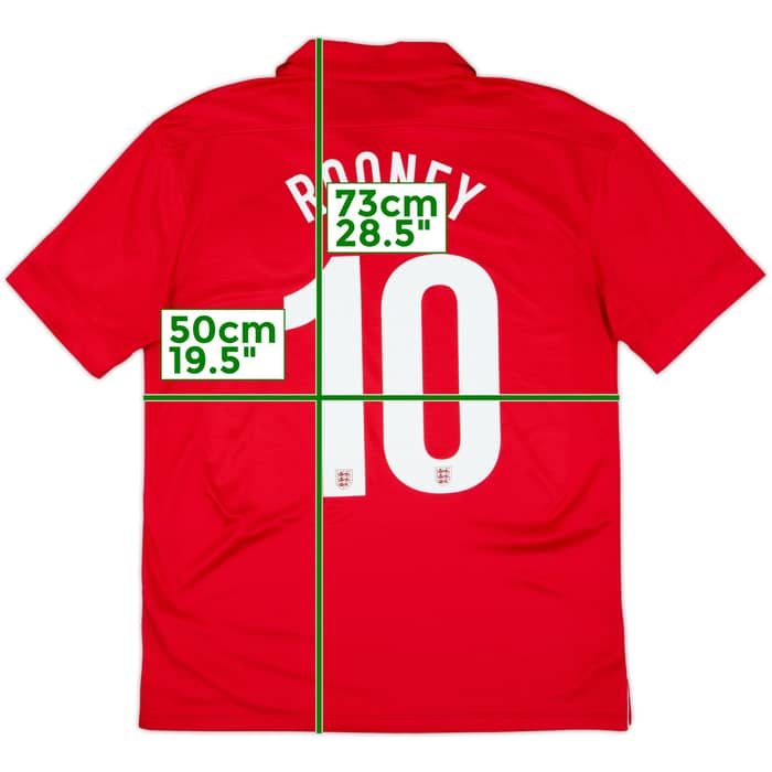 2013 England Away 150th Anniversary Shirt Rooney #10 - 6/10 - (M)