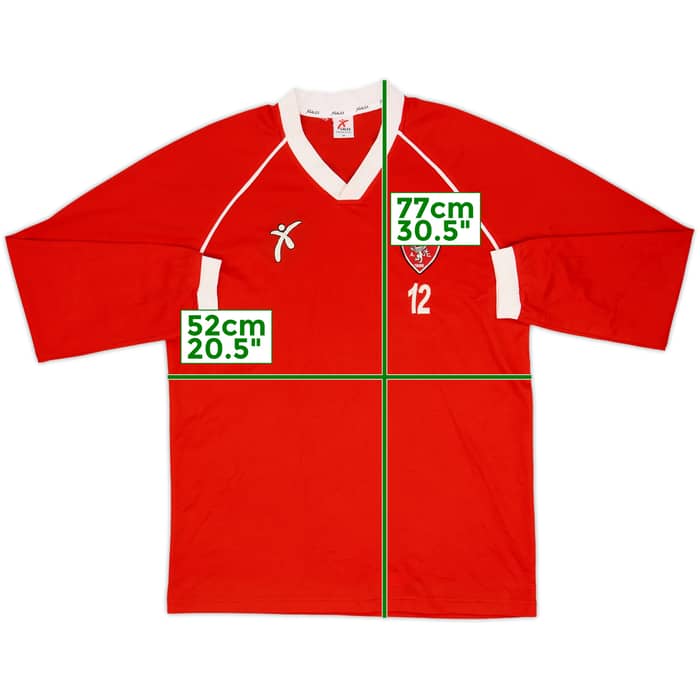 2001-02 Perugia Galex Player Issue Training L/S Shirt #12 (Cinalli) - 8/10 - (M)