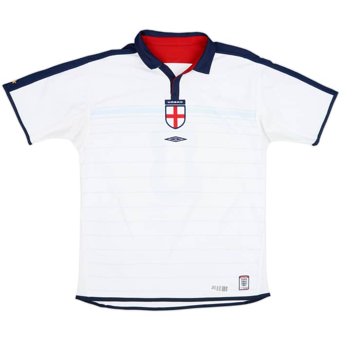 2003-05 England Home Shirt Scholes #8 - 6/10 - (L)