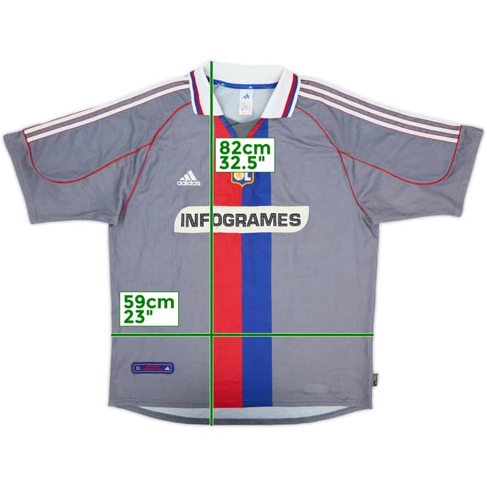2000-01 Lyon Away Shirt - 8/10 - (XL)