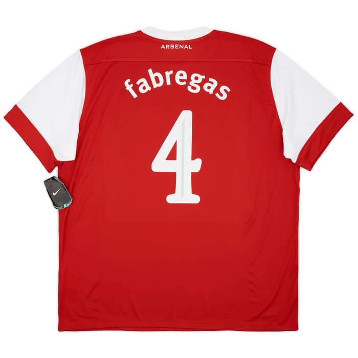 2010-11 Arsenal Home Shirt Fabregas #4 (XXL)