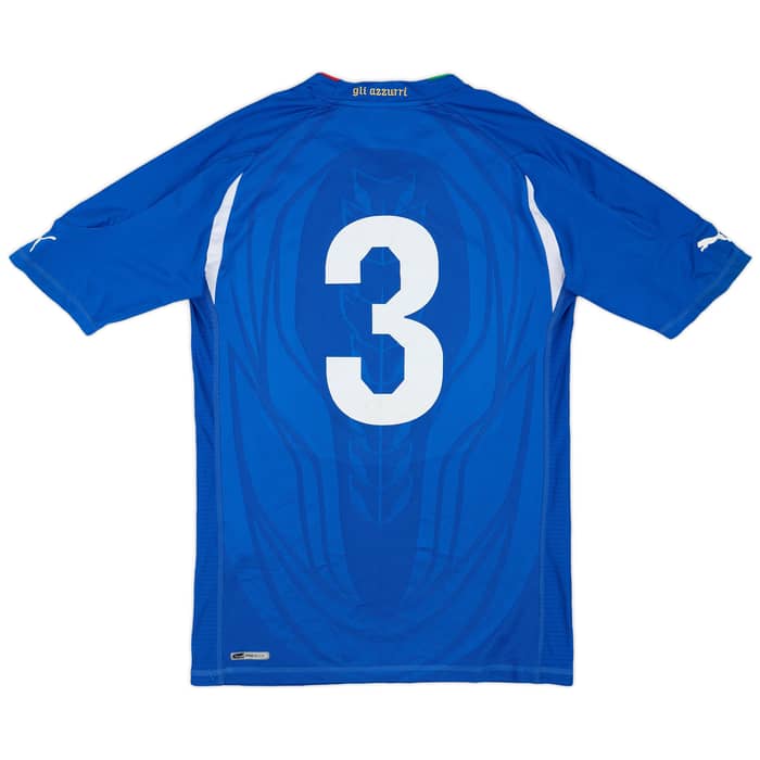 2010-12 Italy Player Issue Home Shirt #3 - 7/10 - (L)