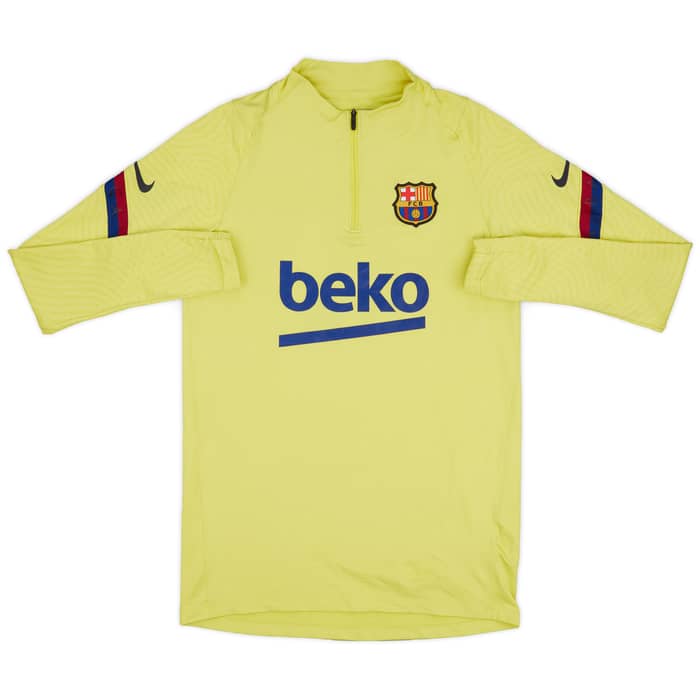 2020-21 Barcelona Nike 1/4 Zip Training Top - 6/10 - (S)