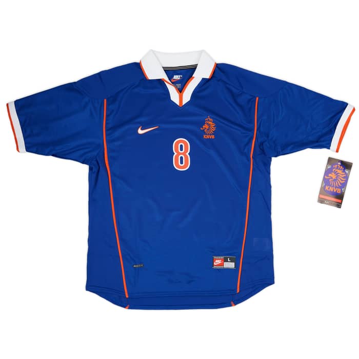 1998-00 Netherlands Away Shirt Bergkamp #8 (L)