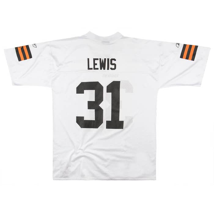 2008-09 Cleveland Browns Lewis #31 Reebok Replica Jersey (Away) XL
