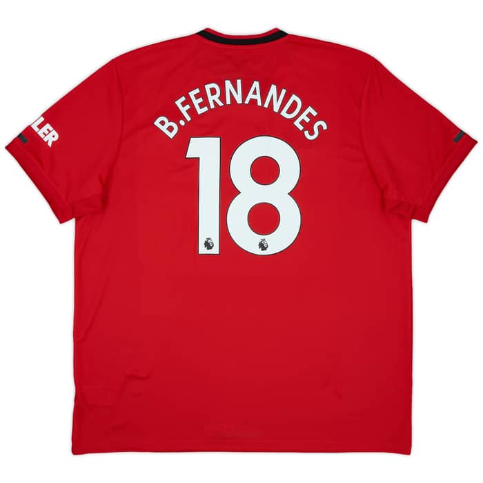2019-20 Manchester United Home Shirt B.Fernandes #18 (XXL)