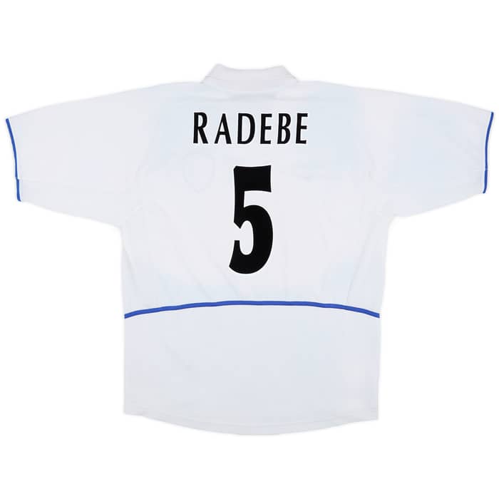 2002-03 Leeds United Home Shirt Radebe #5 - 6/10 - (XXL)