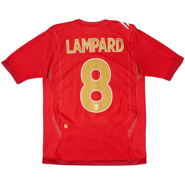 2006-08 England Away Shirt Lampard #8 - 5/10 - (S)