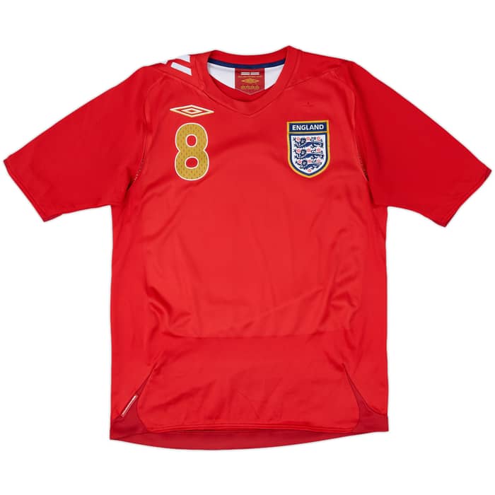 2006-08 England Away Shirt Lampard #8 - 5/10 - (S)