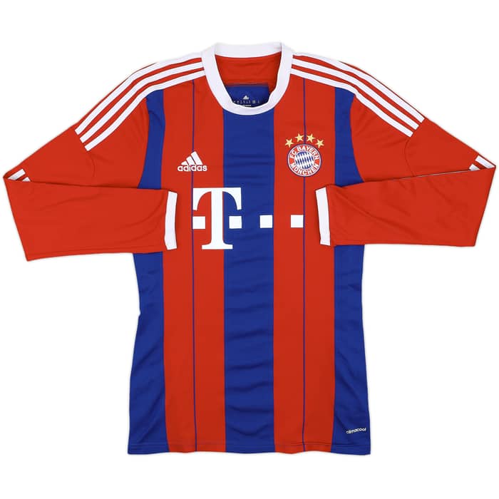 2014-15 Bayern Munich Home L/S Shirt Lewandowski #9 - 8/10 - (M)