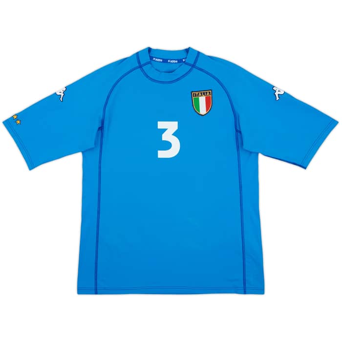 2000-01 Italy Home Shirt Maldini #3 - 6/10 - (L)