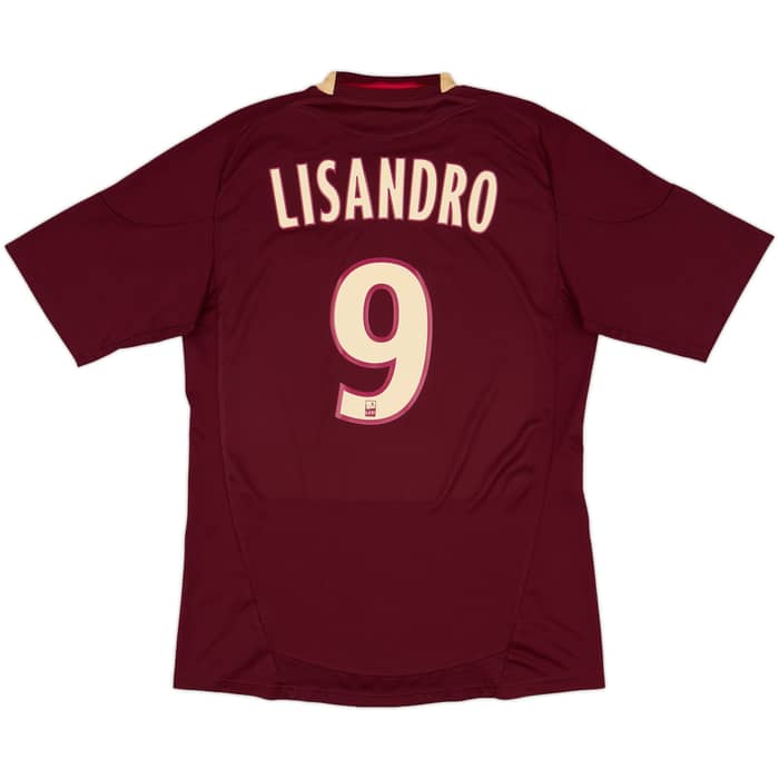 2010-11 Lyon Away Shirt Lisandro #9 - 7/10 - (L)