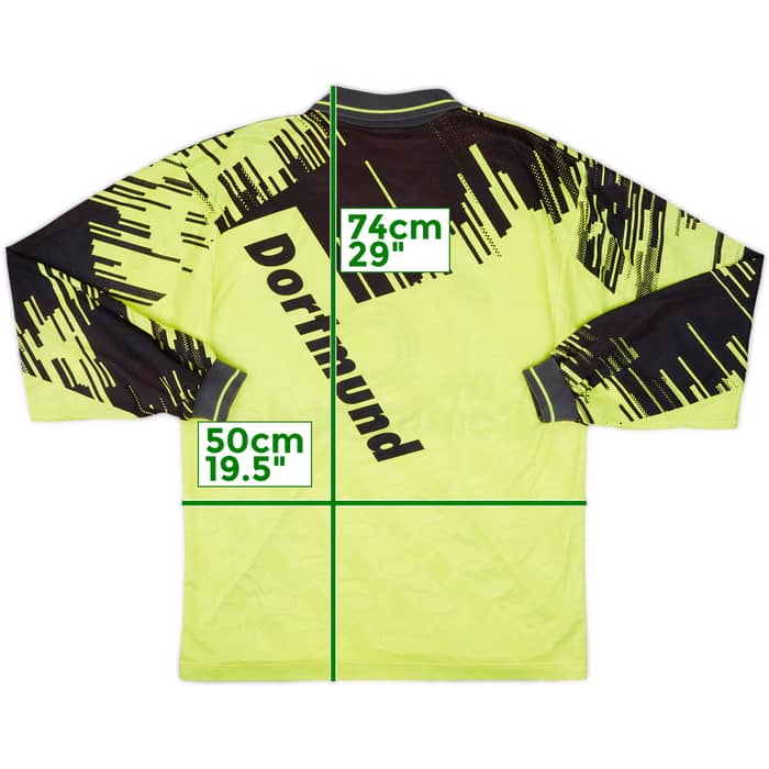 1993-94 Borussia Dortmund Home L/S Shirt - 8/10 - (S)