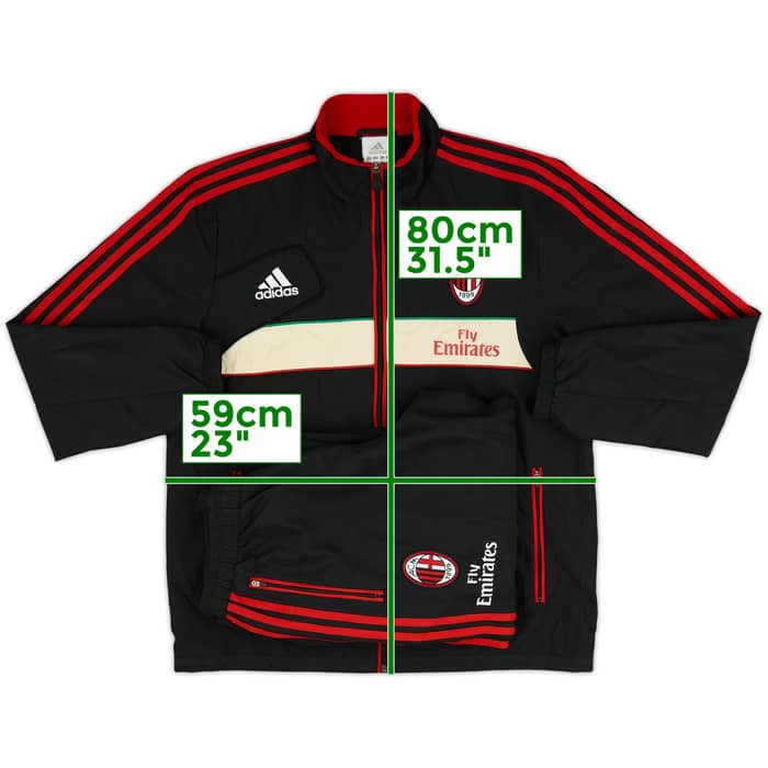 2012-13 AC Milan adidas Tracksuit - 8/10 - (L)