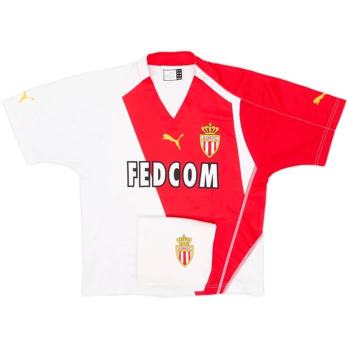 2004-06 Monaco Home Shirt & Shorts - 6/10 - (S.Boys)