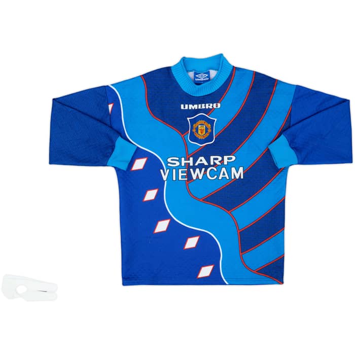 1994-97 Manchester United GK Shirt & Shorts - 8/10 - (Y)