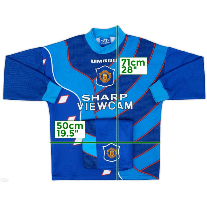 1994-97 Manchester United GK Shirt & Shorts - 8/10 - (Y)