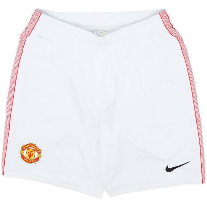 2010-11 Manchester United Home L/S Shirt & Shorts Berbatov #9 - 6/10 - (S)