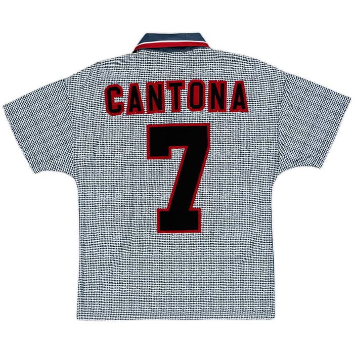 1995-96 Manchester United Away Shirt & Shorts Cantona #7 - 9/10 - (XL.Boys)