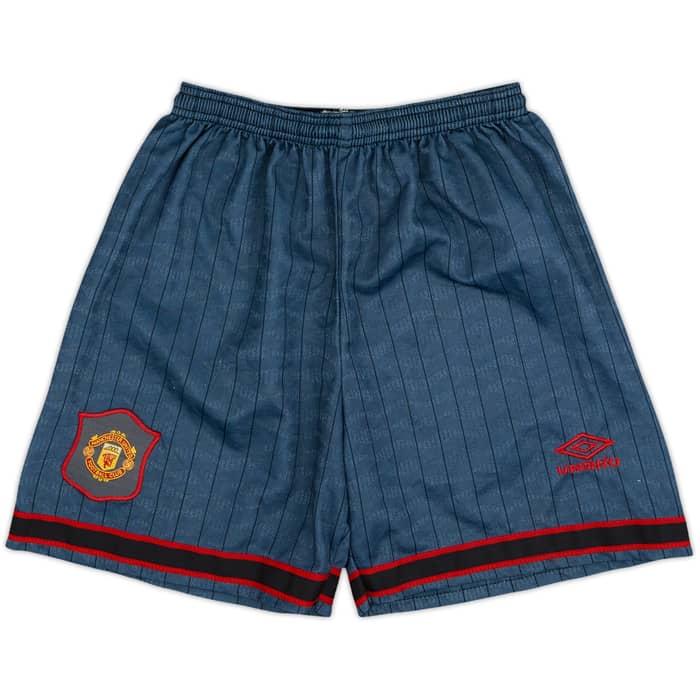1995-96 Manchester United Away Shirt & Shorts Cantona #7 - 9/10 - (XL.Boys)