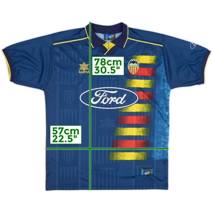 1996-97 Valencia Away Shirt - 8/10 - (XL)