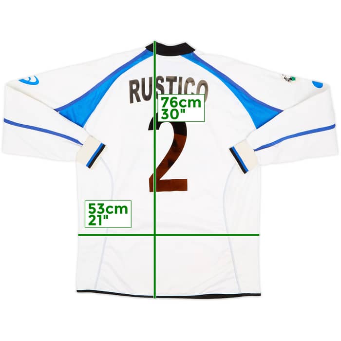 2003-04 Atalanta Match Issue Away L/S Shirt Rustico #2