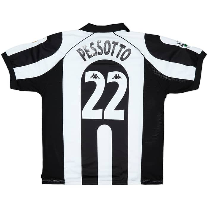 1997-98 Juventus Match Issue Home Shirt Pessotto #22