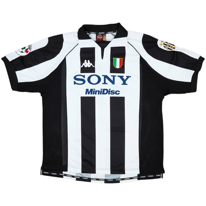 1997-98 Juventus Match Issue Home Shirt Pessotto #22