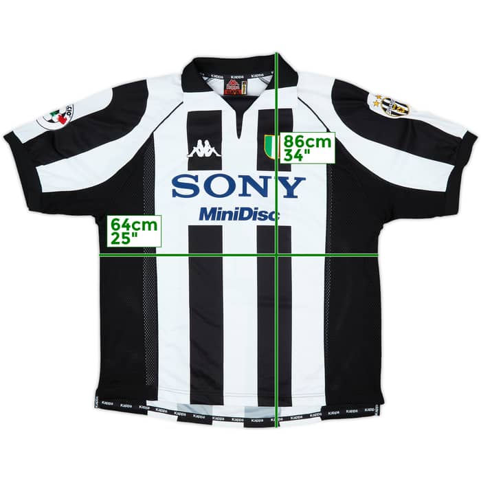 1997-98 Juventus Match Issue Home Shirt Pessotto #22